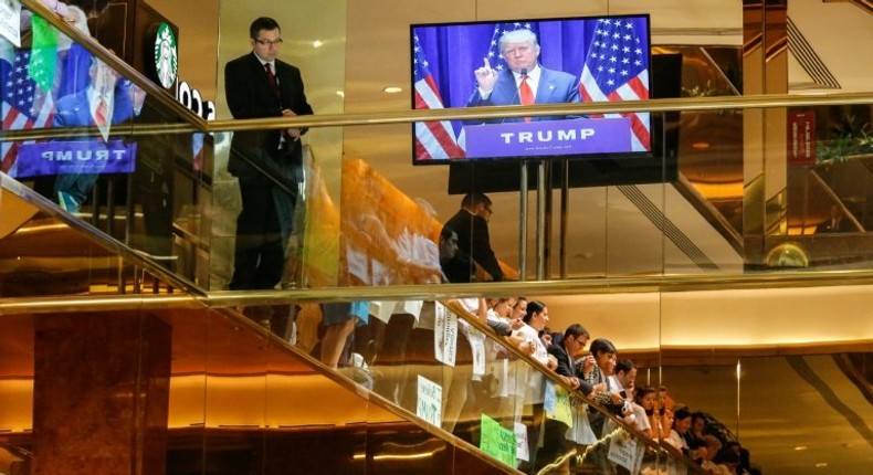 Donald Trump glided down an escalator in Trump Tower in June 2015 and announced his bid for the White House