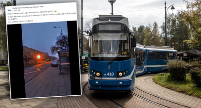 Wybuch na dachu tramwaju! Nagranie z Krakowa szokuje. Co się stało?