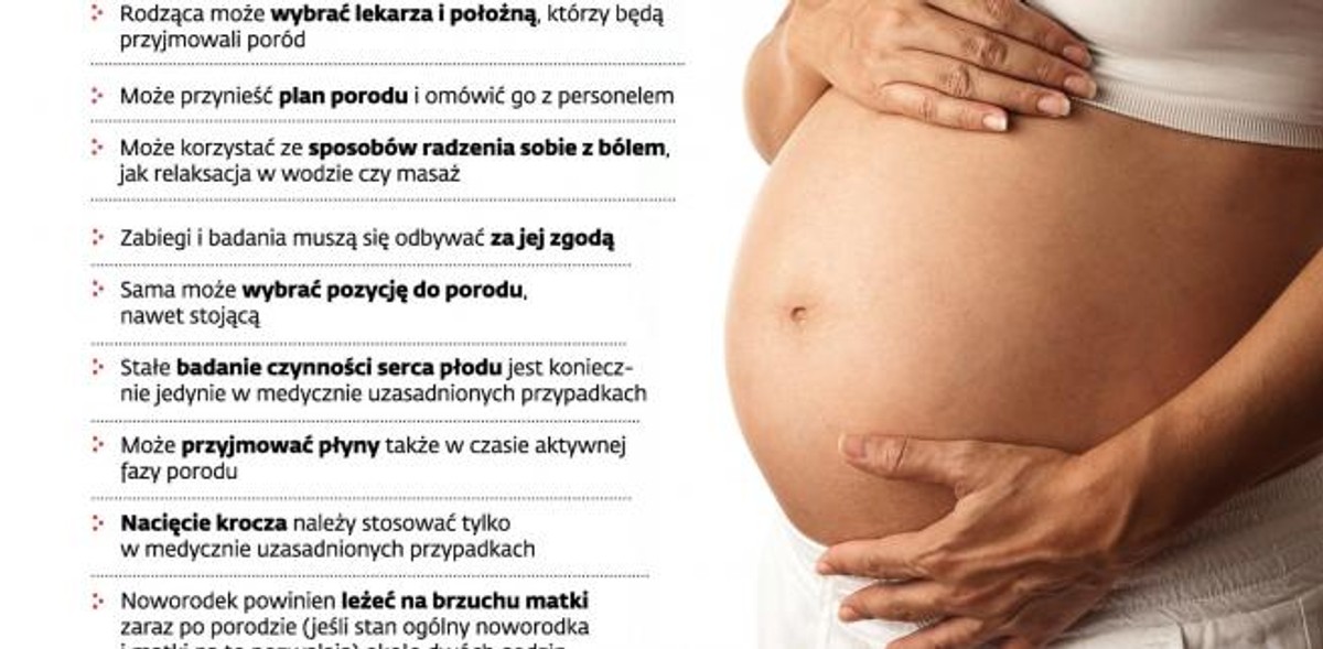 Prawa kobiety rodzącej, które musi repektować szpital