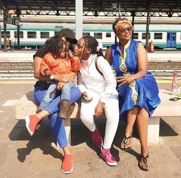 Massawe Japanni goes on an exotic vacation In Italy with family (Instagram) 