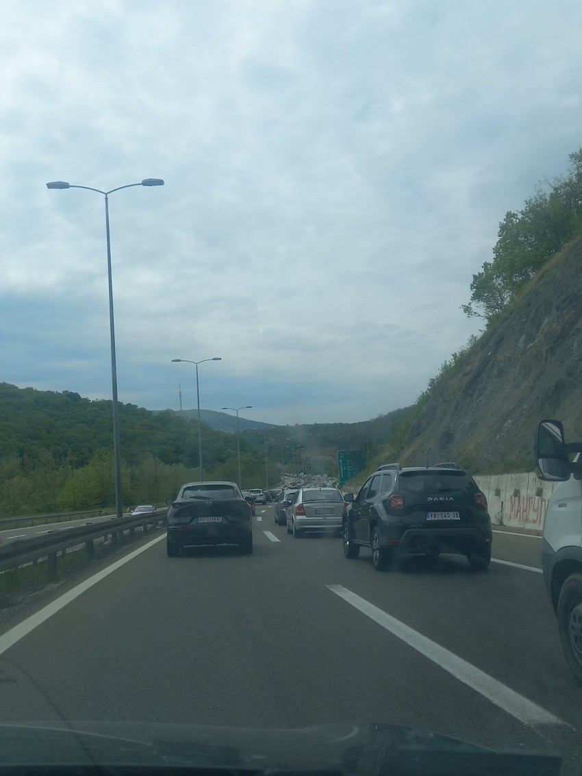Gužve na izlazu iz Beograda