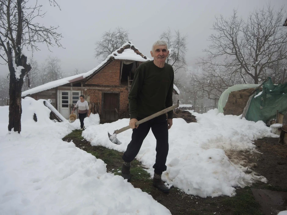 Miodrag Mišo Đurić na imanju u Trnavi kod Užica