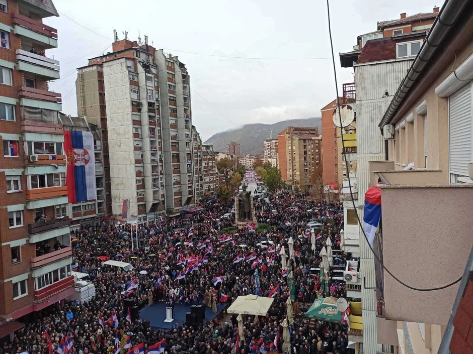 Protest u Kosovskoj Mitrovici