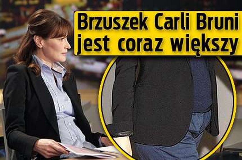 Brzuszek Carli Bruni coraz większy