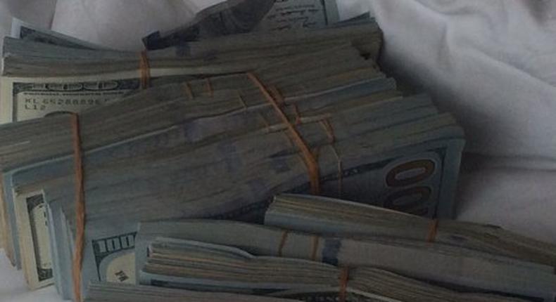 $100,000 flaunted by MC Galaxy on his Instagram page