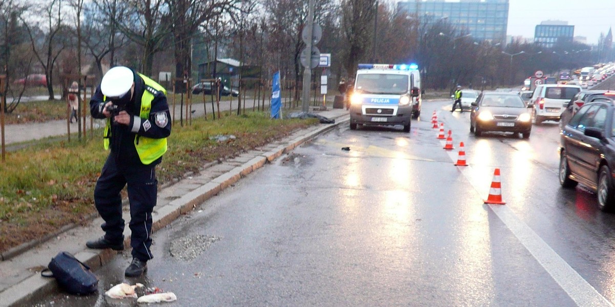 Śmiertelny wypadek przy ul. Rydza- Śmigłego 