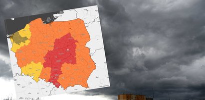 Pogodowy armagedon w centralnej Polsce. IMGW wydało ostrzeżenia trzeciego stopnia przed burzami i ulewami