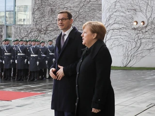 Premier Mateusz Morawiecki i kanclerz Angela Merkel