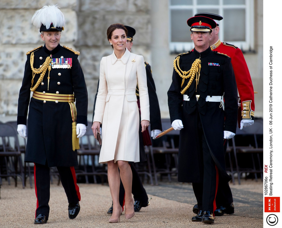 Księżna Cambridge na ceremonii Beating Retreat 