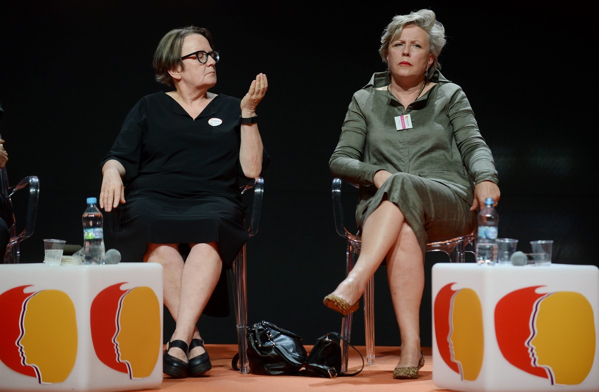 Agnieszka Holland i Krystyna Janda