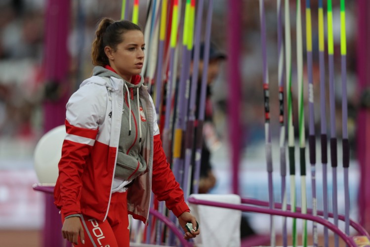 Marcelina Witek podczas eliminacji do finałowego konkursu w rzucie oszczepem