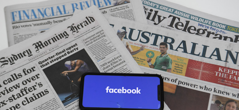 Facebook zablokował treści newsowe w Australii