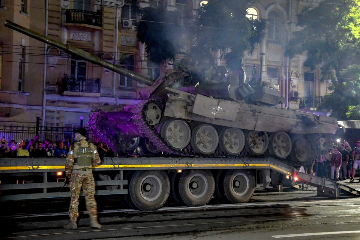 Żołnierze Grupy Wagnera w Rostowie nad Donem