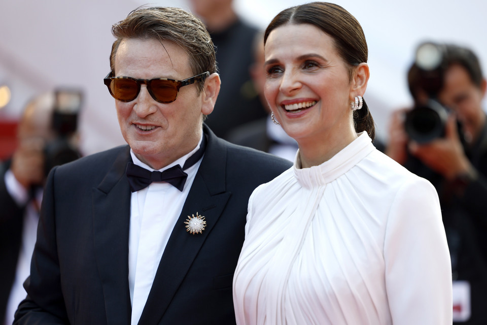 Gwiazdy w Cannes. Benoit Magimel i Juliette Binoche