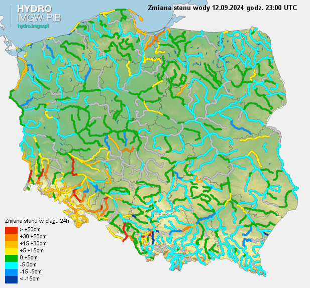 Bardzo szybko przybywa wody w rzekach