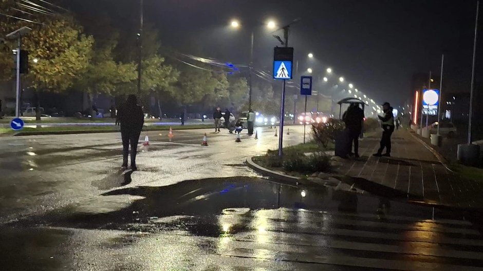 Uviđaj nakon nesreće u kojoj je poginuo pešak