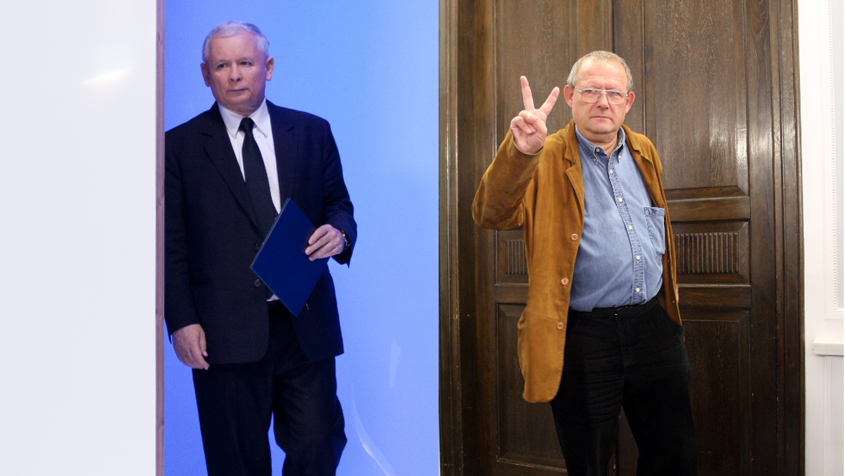 Jarosław Kaczyński i Adam Michnik