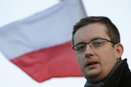 Manifestacja na Placu Zamkowym przeciwko przymowania islamskich uchodzcow do Polski