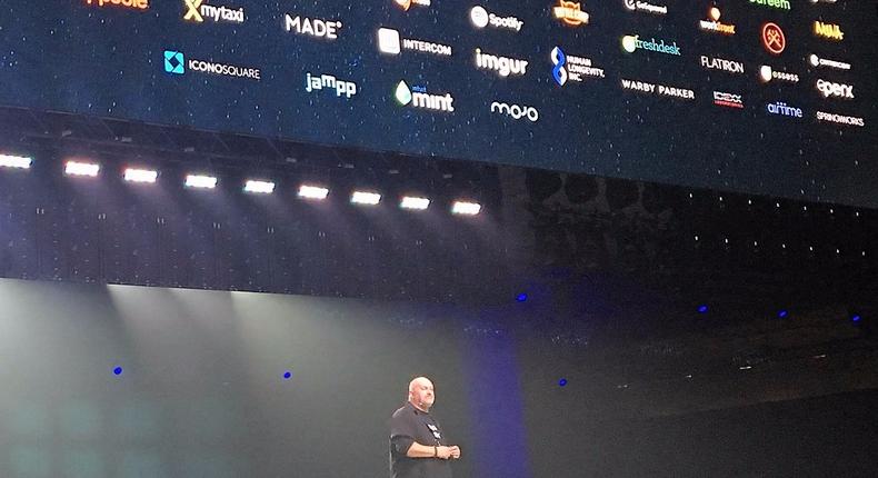 Amazon CTO Werner Vogels hypes Amazon Web Services' success with startups at the AWS Summit 2017 in San Francisco.