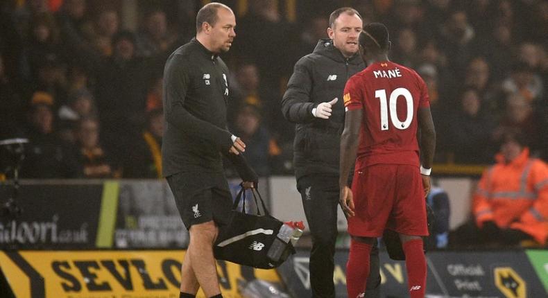 Liverpool lost Sadio Mane to injury in the first half