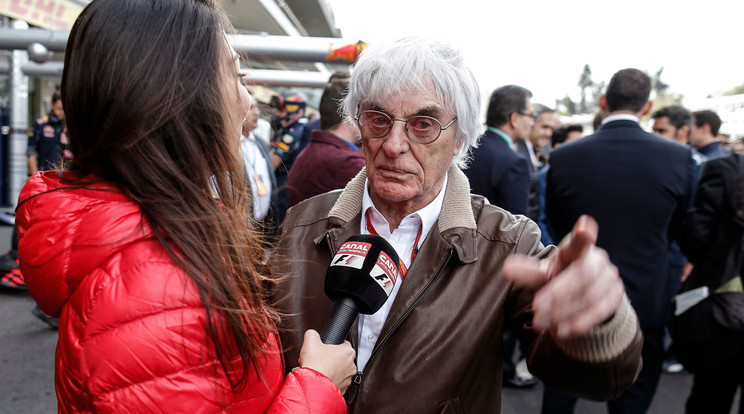 Ecclestone örülne Mick érkezésének /Fotó: AFP