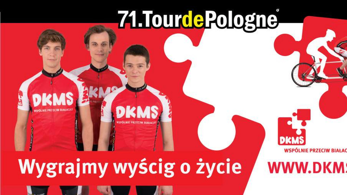 Tour de Pologne to nie tylko sportowe emocje. Podczas 71. edycji wyścigu organizatorzy wspólnie z Fundacją DKMS Polska będą promować ideę dawstwa szpiku komórek macierzystych, zachęcając zawodników i kibiców do rejestracji w bazie potencjalnych dawców.