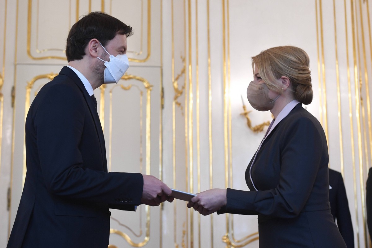 Zuzana Czaputova i Eduard Heger