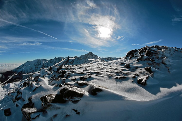 Śnieg zasypał Tatry