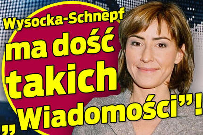 Wysocka-Schnepf ma dość takich "Wiadomości"