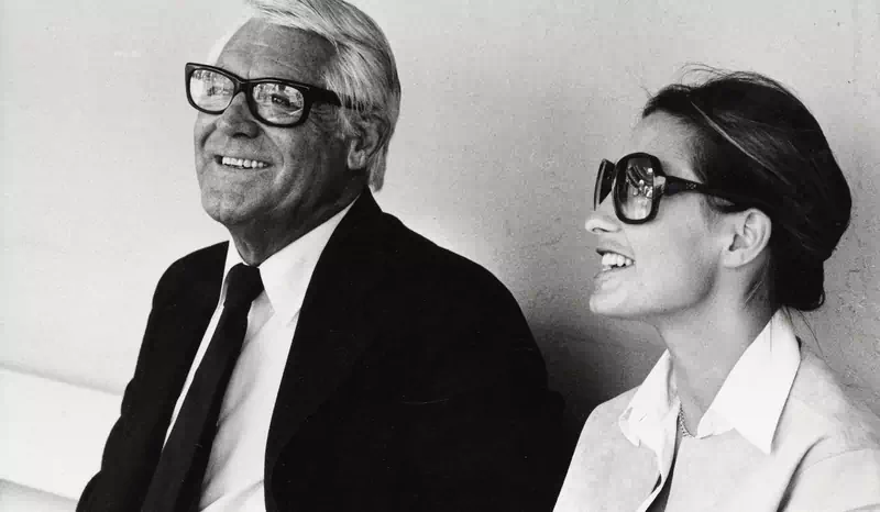 Cary Grant i żona Barbara Harris