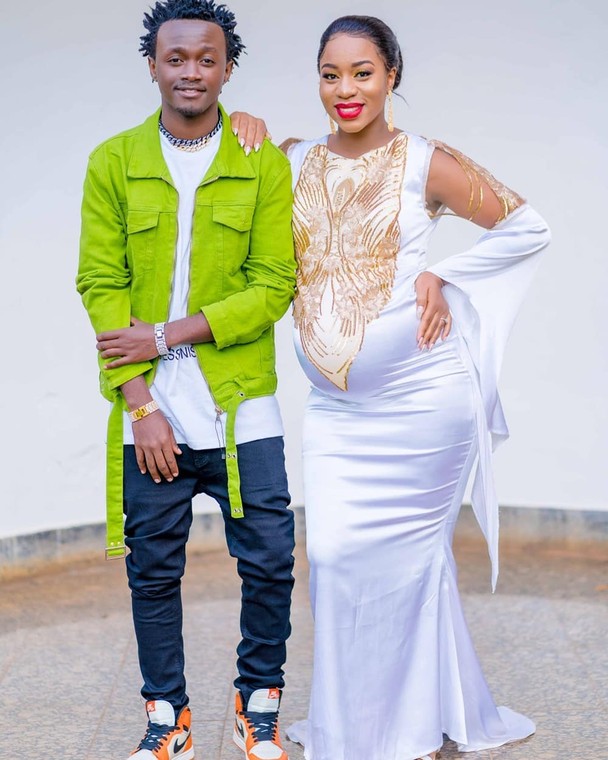 Diana Marua with Bahati . 