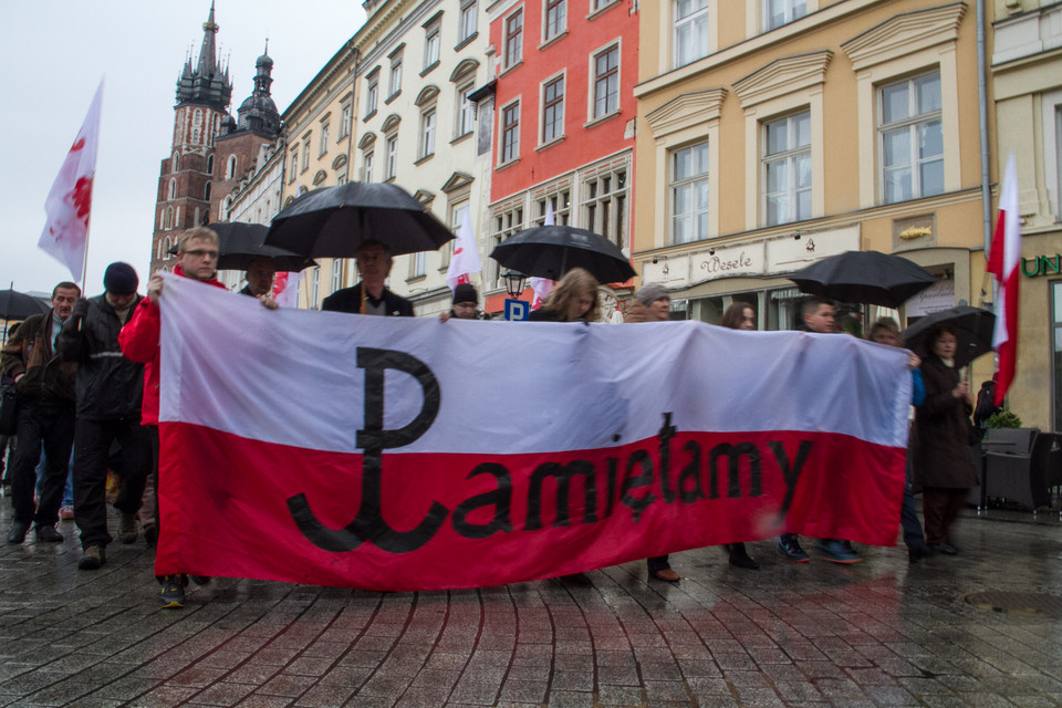 Biało-Czerwony Marsz Pamięci w Krakowie