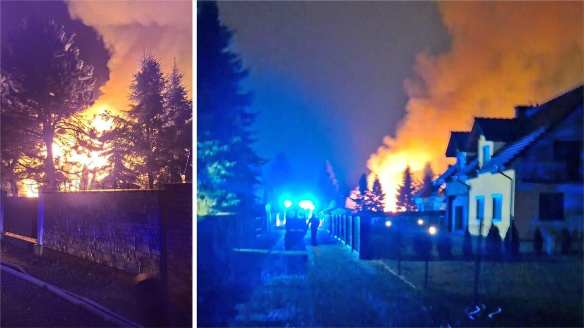 Tragedia w Małopolsce. Drewniany dom stanął w ogniu. Są ofiary