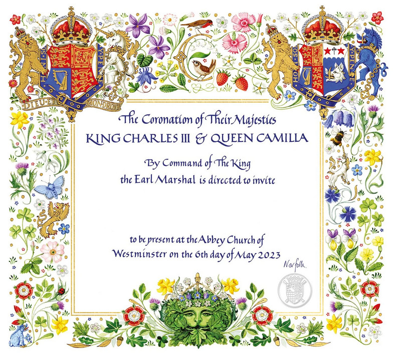 Zaproszenie na koronację Karola III
