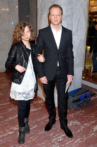 Maciej Stuhr z córką Matyldą na gali Orły 2013