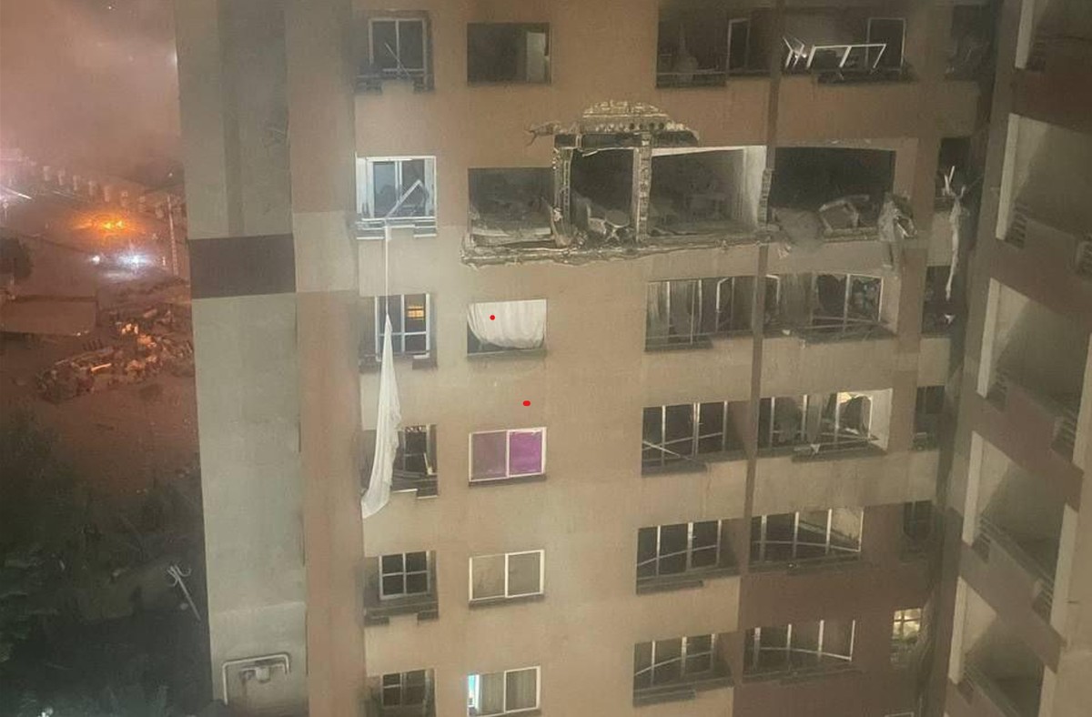 Atak na mieszkaniową dzielnicę Teheranu