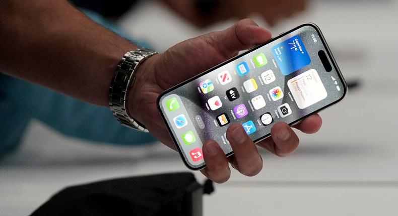 The Department of Justice has sued Apple for engaging in anticompetitive practices to achieve iPhones dominance in the US smart phone market.AP/Jeff Chiu