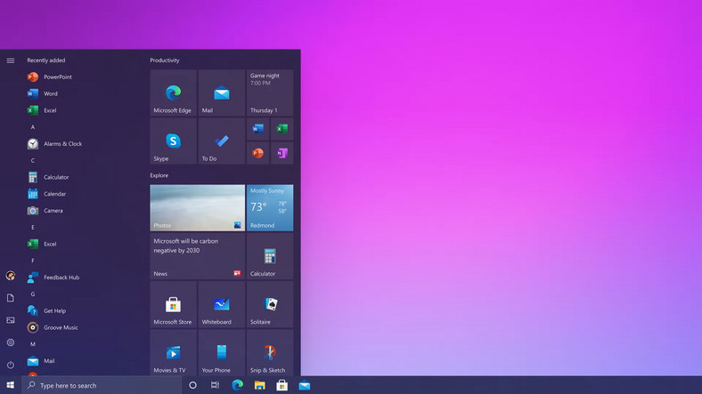 Nowości z październikowej aktualizacji Windows 10: Zmiany w wyglądzie Menu Start 