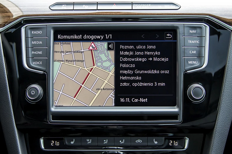 VW Tiguan Tech Day - informacje o korkach pochodzą z Car-Net oraz TMC