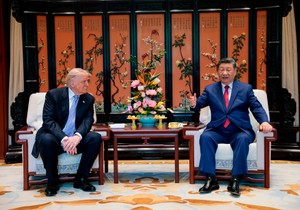 Donald Tramp i Si Đinping u kompleksu Džongnanhai