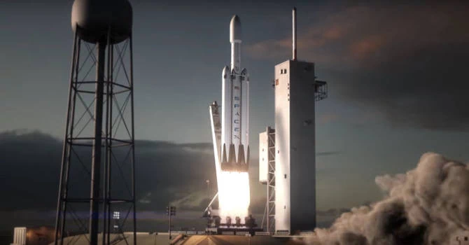 Rakiet Falcon Heavy od SpaceX