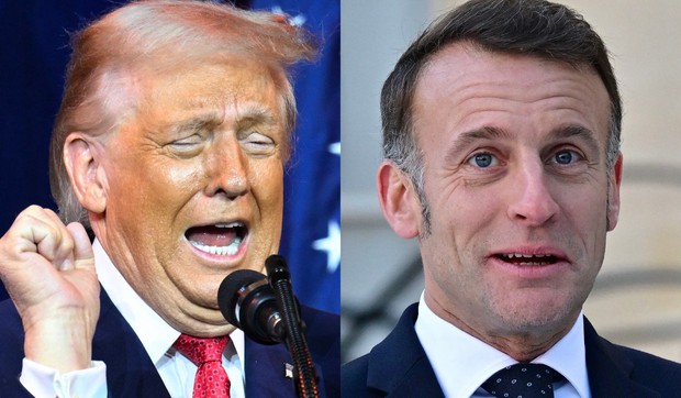 Donald Tramp, Emanuel Makron