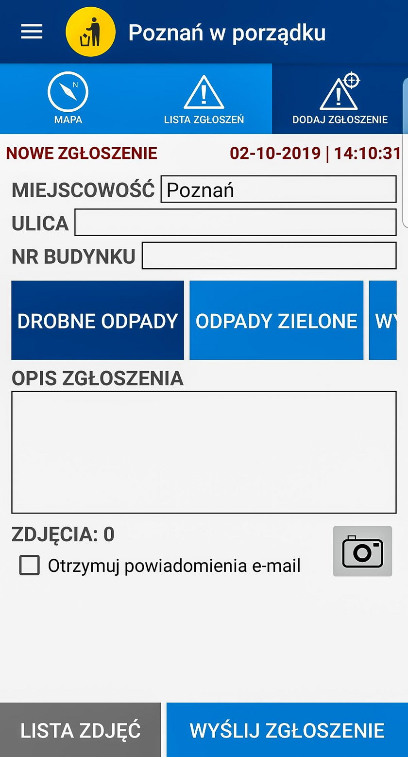 Jest aplikacja do zachowania porządku w mieście