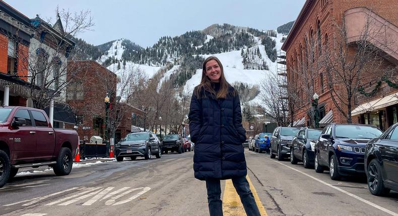 The author in Aspen, Colorado.Monica Humphries/Business Insider
