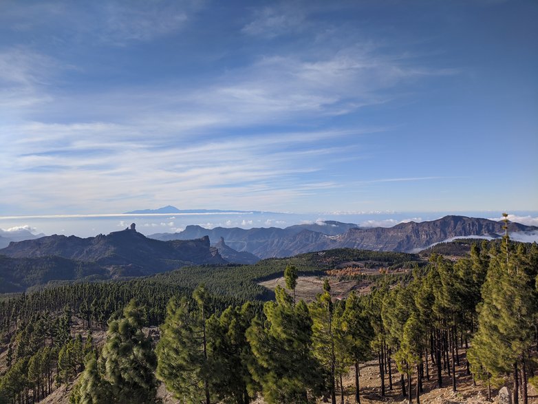 Widok z Pico de las Nieves, Gran Canaria. 