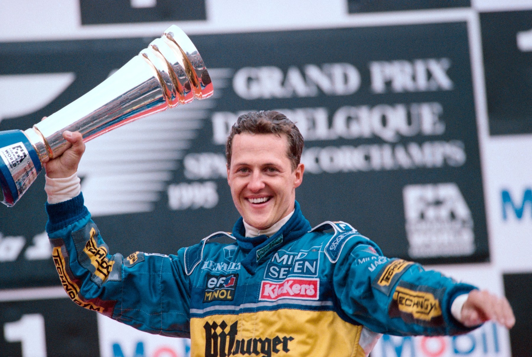 Nemecký pilot Formuly 1 Michael Schumacher.