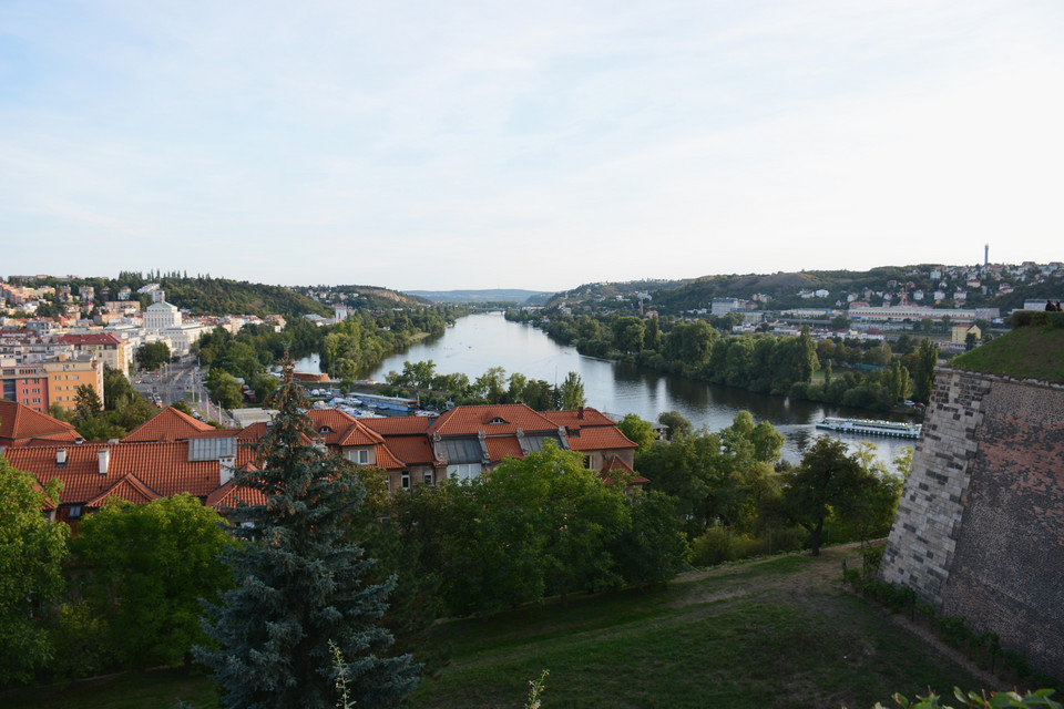 Wełtawa, widok z Wyszehradu