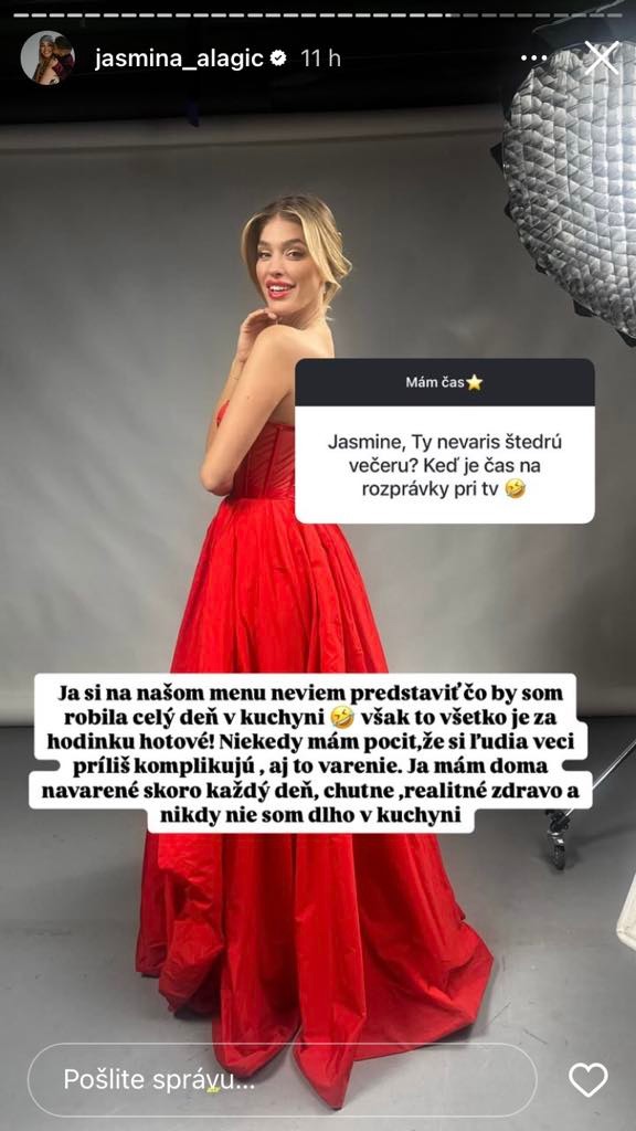 Jasmina odpovedala na otázky fanúšikov.