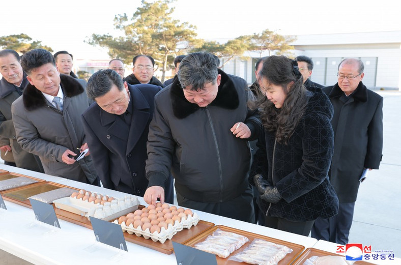 Kim Dzong Un na fermie kurczaków w Kwangchon