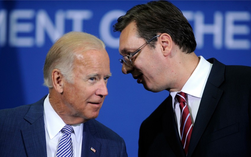 Džozef Bajden i Aleksandar Vučić